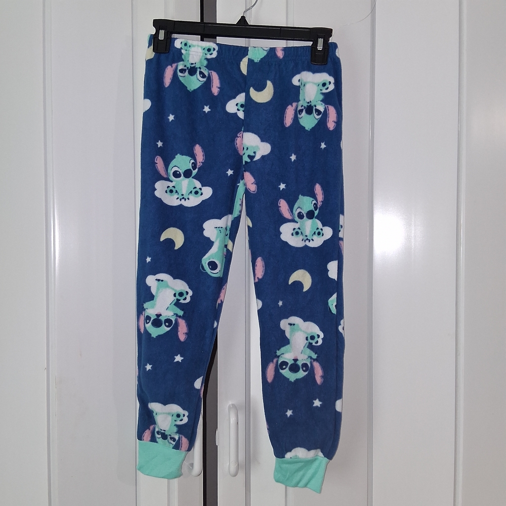 Kids Pajamas with Cute Stich Print - Blue and Green